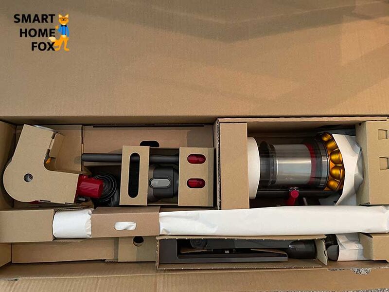 Dyson in der Verpackung